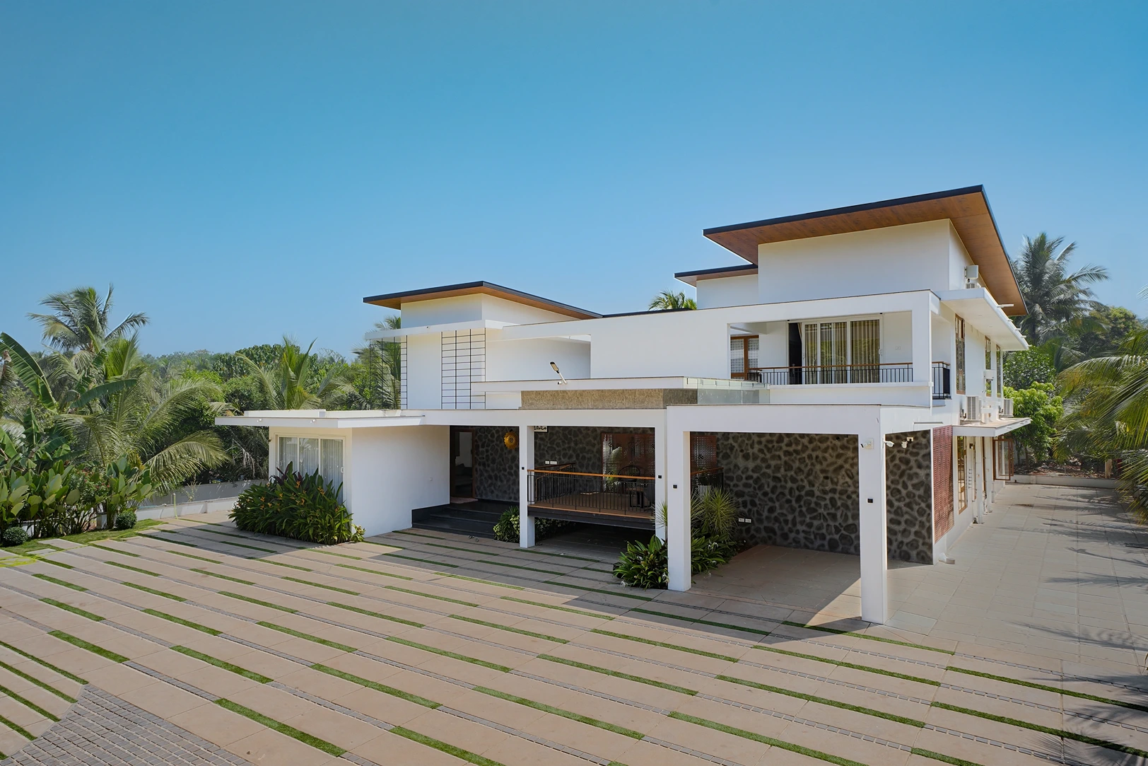 Contemporary residential house architecture project in Palakkad Kerala